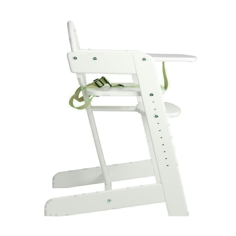image 1 of Safetots Grow with Me Wooden High Chair, White, Highchair for Baby and Toddler, converts to a Childs Chair, Stylish and Practical