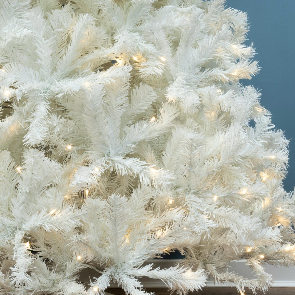 image 1 of Christmas Tree World  10ft/300cm Pre-lit Bianca Pine Tree - White