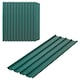 image 1 of Outsunny Pack of 12 Metal Roofing Sheets for Greenhouse, Dark Grey