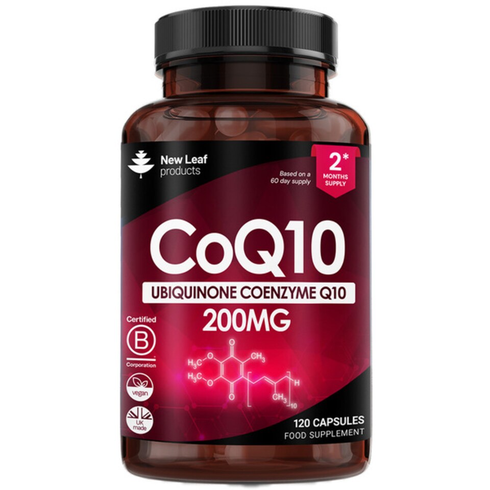 image 1 of CoQ10 200mg - Co Enzyme Pure Ubiquinone 120 Capsule