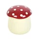 image 2 of Something Different Mushroom Oil Burner - Cream/Red - One Size