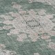 image 4 of KUKOON Green Vintage Medallion Non Slip Washable Low Pile Runner Rug 80cm x 300cm