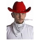 image 6 of Adults Red Star Cowboy Hats – Pack of 6 Fancy Dress Accessories Red | One Size