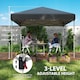 image 6 of Outsunny 3 x 3 M Pop Up Gazebo, UPF 30 with 2 Sidewalls, Leg Weight Bags and Wheeled Bag, Height Adjustable Party Tent Event Shelter for Garden, Patio, Dark Grey