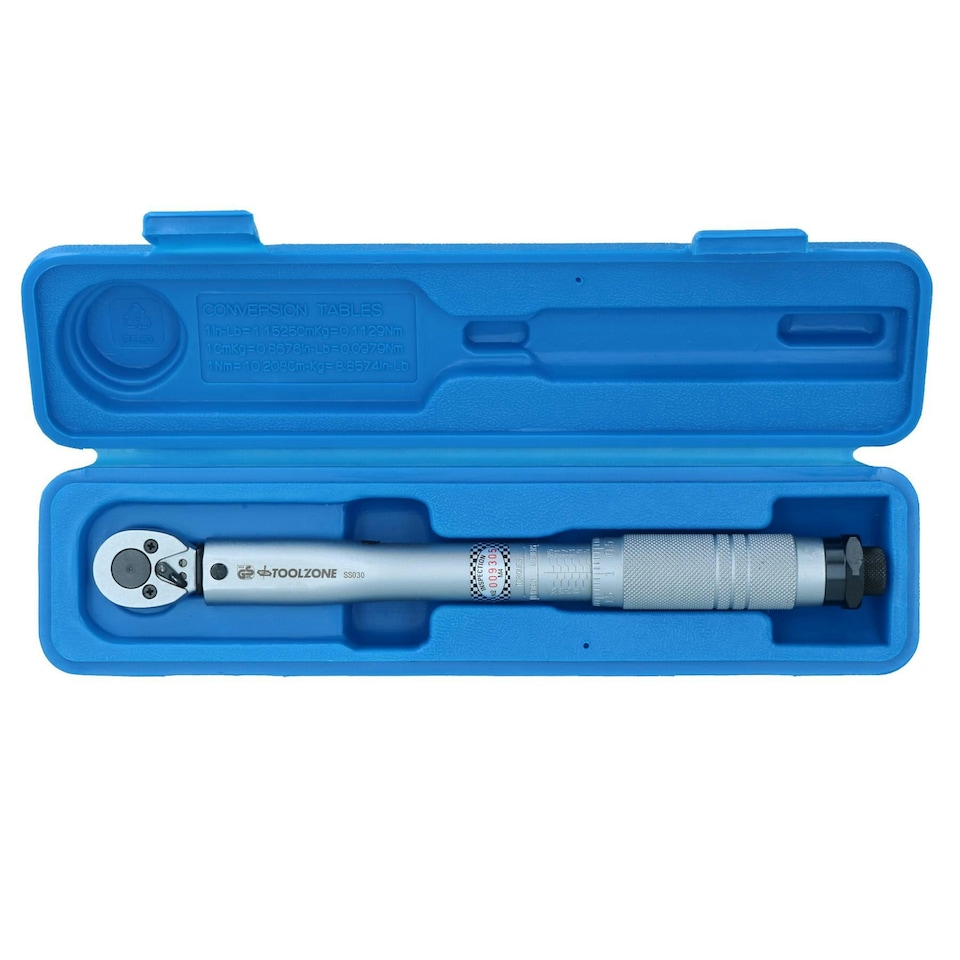 image 1 of 3/8" drive professional torque ratchet wrench 5 - 25 Nm / 4 - 18 ft/lbs TE526