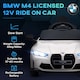 image 3 of AIYAPLAY BMW M4 Licensed Electric Car for Kids, 12V Kids Electric Ride on with Remote Control, Suspension, Music, Horn, LED Lights, for Ages 3-5 Years, White