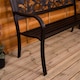 image 5 of Garden Vida 3 Seater Steel Garden Bench Outdoor Patio Seating, Rose
