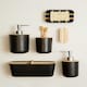 image 3 of Interiors by Premier 300 ml Black Lotion Dispenser, Sustainable  Bamboo Fibre Hand Lotion Pump, Modern Design Soap Dispenser