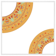 Egyptian hieroglyphs (Picture Frame) White | L