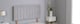 image 1 of Silver Plush Velvet 9 Panel Headboard | Silver | 4FT6 Double 20"inch Headboard