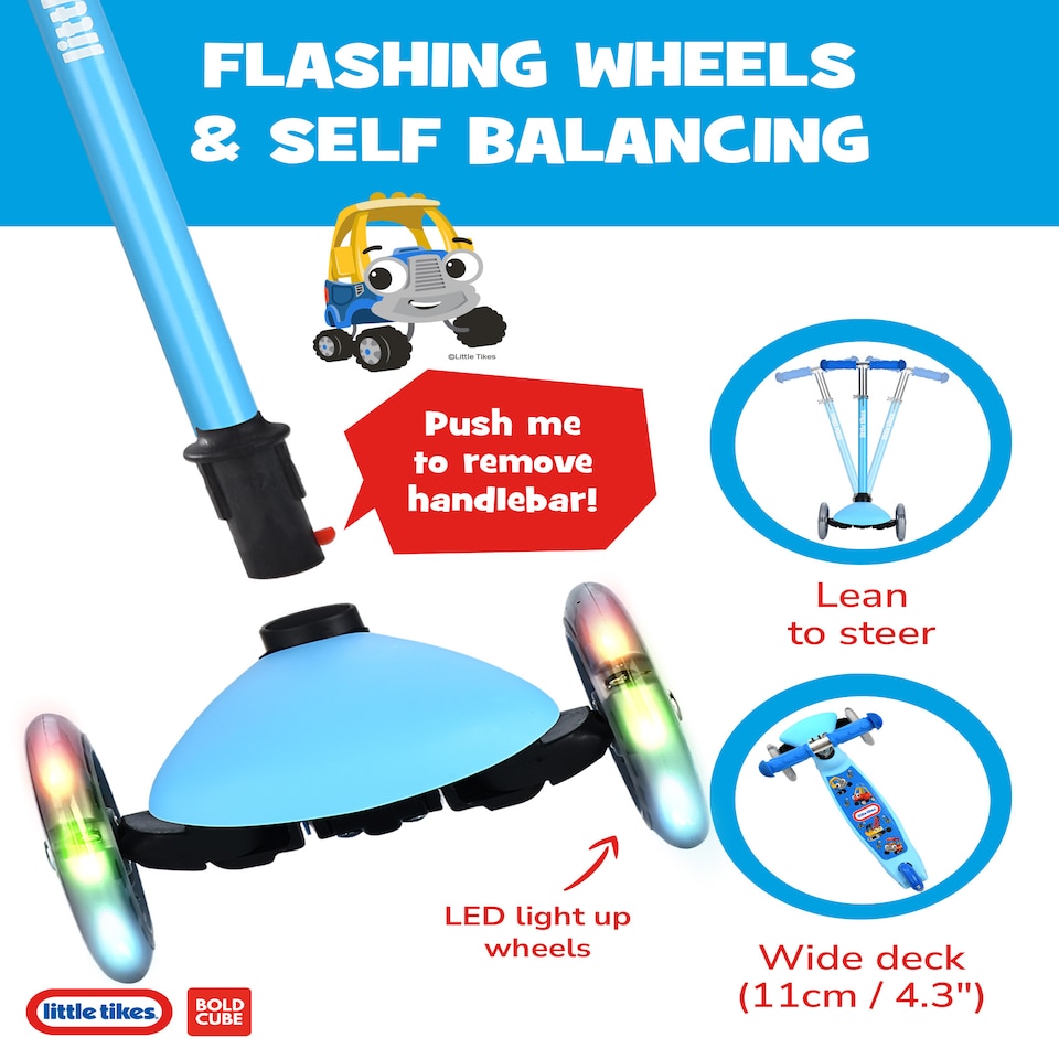 image 1 of Kids 3 Wheel Scooter | Blue | Navy