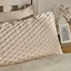 image 3 of OHS Luxury Waffle Textured Fleece Duvet Cover and Pillowcase Bedding Set Cream | King