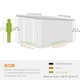 image 7 of Outsunny 11.3x9.2ft Steel Garden Storage Shed w/ Sliding Doors & 2 Vents, Green