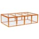 image 1 of PawHut Rabbit Hutch Cage, Wooden Outdoor Run with Openable Roof, Natural