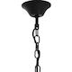 image 2 of Interiors by Premier Black Finish Small Pendant Light With Hints of Gold