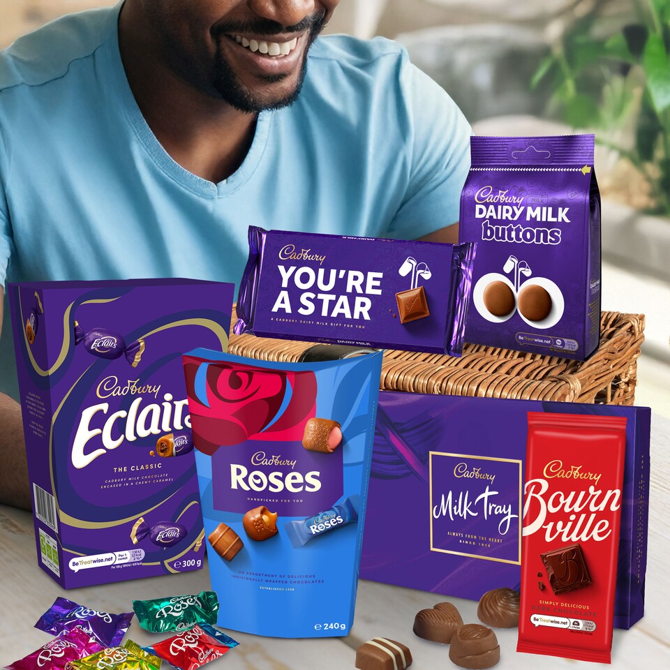 image 1 of Cadbury "You're A Star" Chocolate Basket