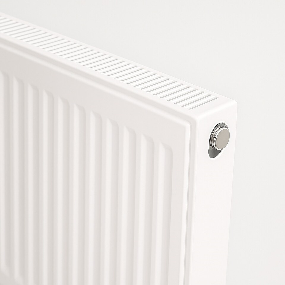 image 1 of 750mm (H) x 400mm (W) - Type 22 Radiator - Double Panel - Double Convector - White Enamel (RAL 9016) - (0.75m x 0.4m) (30" x 16")