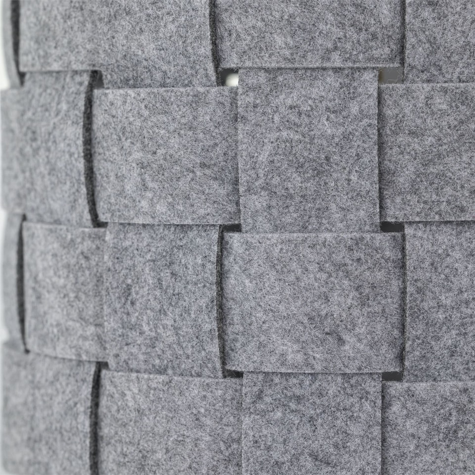image 1 of Warner - Grey Felt Weave Easy Fit Pendant Shade | Grey | Medium | 1
