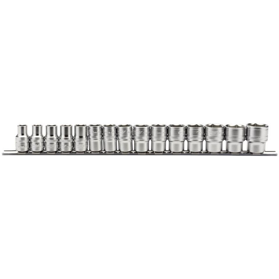 1/2" 15Pc Metric Socket Rail - 16496