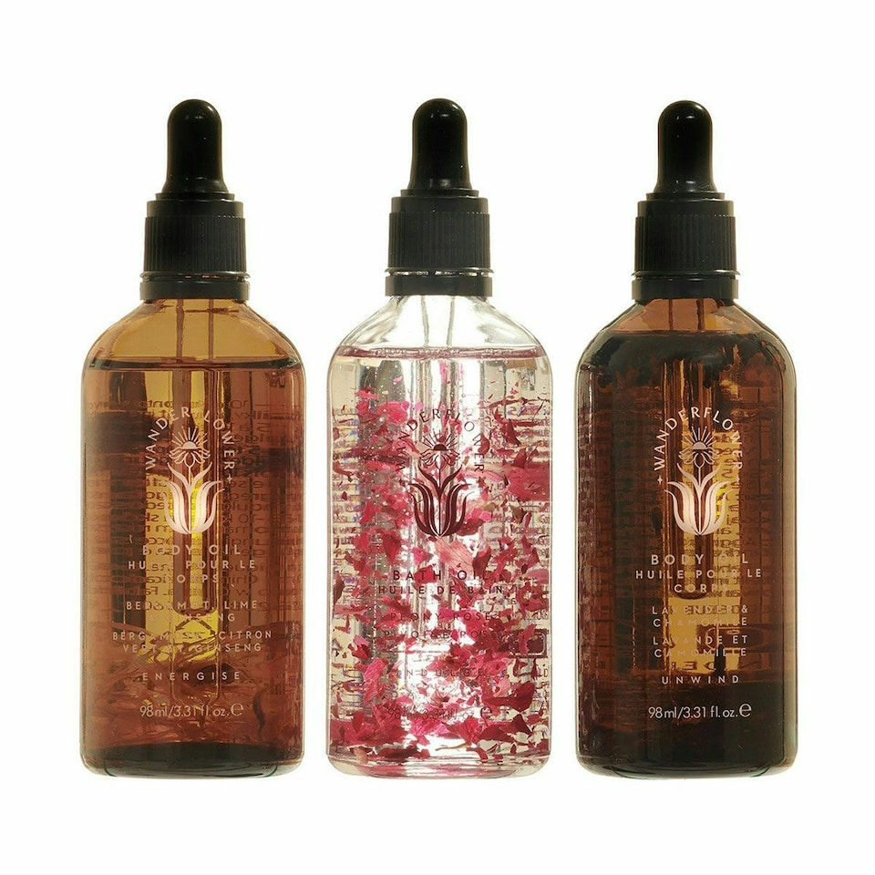 image 1 of Wanderflower Unwind Bathing Oil Set