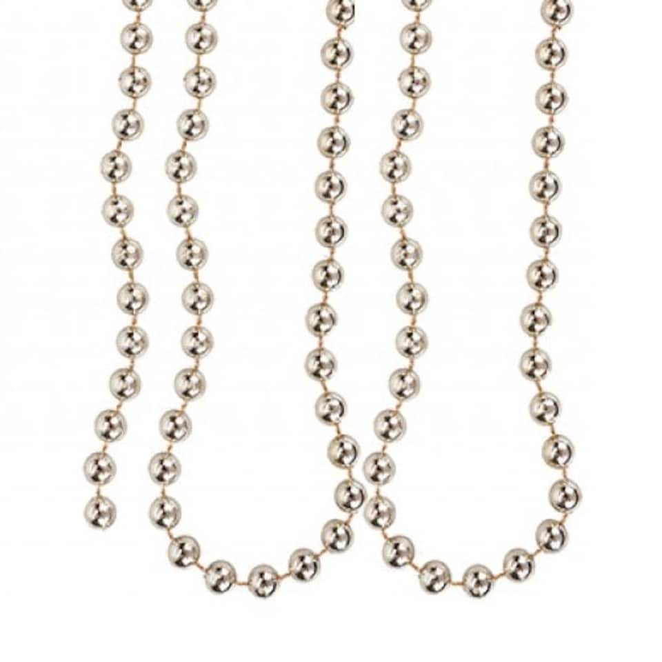 Soft Gold Christmas Bead Chain Decoration 8m