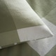 image 3 of Glenmore Check Brushed Cotton Striped Reversible Duvet Cover Set With Pillow Cases | Green | King