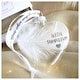 image 4 of WITH SYMPATHY In Memory of Feather Heart Bauble Gift Boxed
