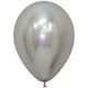image 2 of Amscan Classic Latex Reflex Balloons (Pack Of 50) - Silver/Gold/Red - 12in Silver