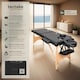 image 2 of Massage Table Freddi - 2-zone bed, foldable, with carry bag, head and armrests | Black | black | 1