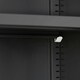 image 7 of Filing Cabinet Set of 2 - 5 height-adjustable shelves, lockable doors Black