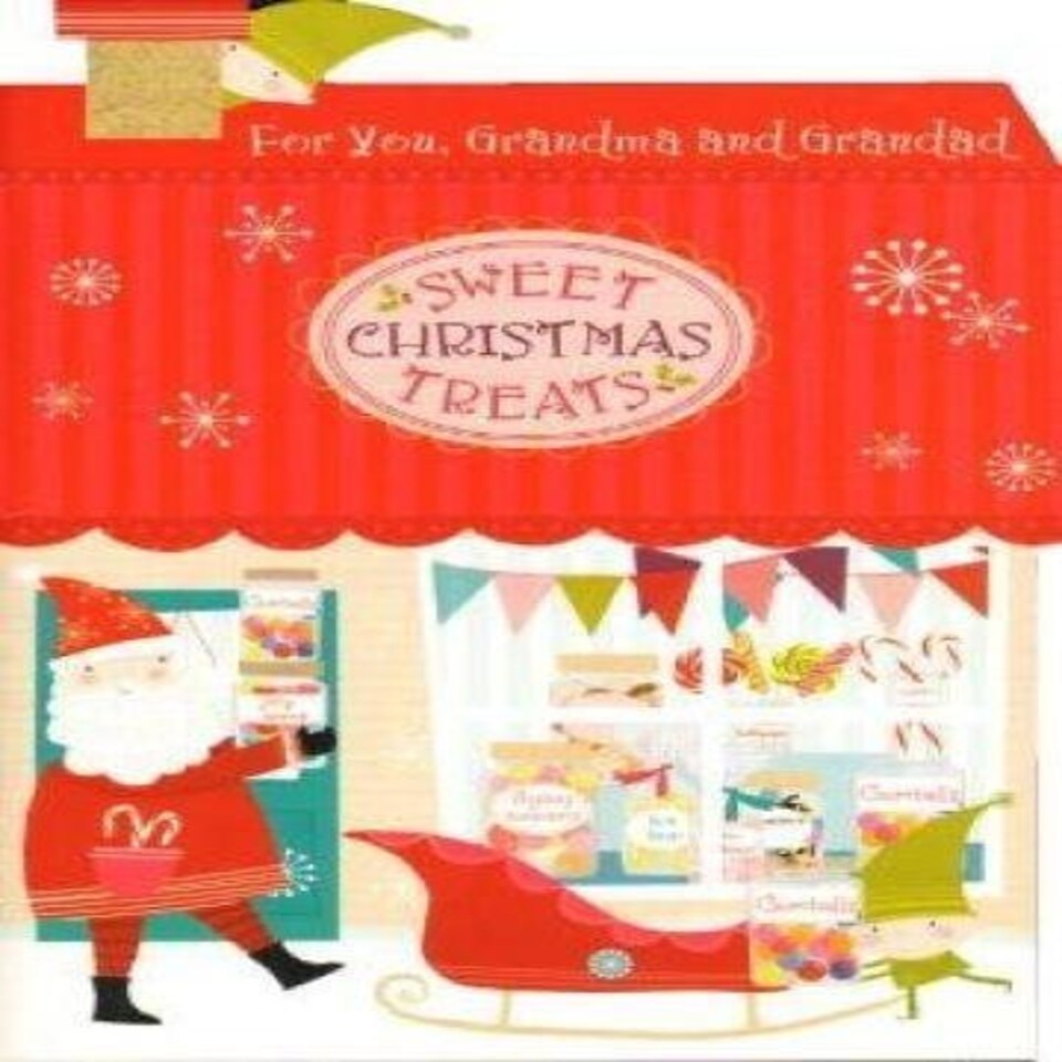 image 1 of Grandma and Grandad at Christmas, Christmas Greetings Card