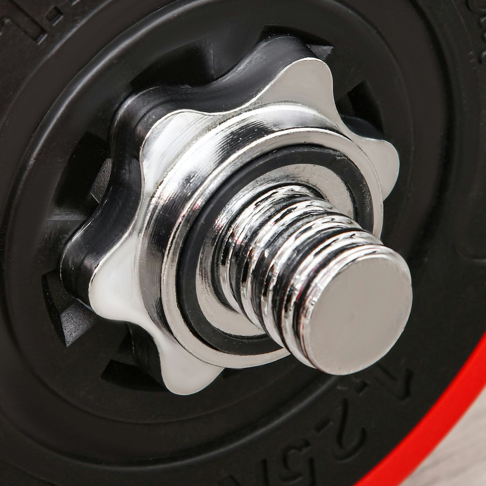 image 1 of HOMCOM 30KGS Dumbbell & Barbell Adjustable Ergonomic Set Exercise in Home Gym
