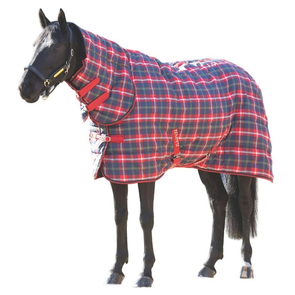 image 1 of Tempest Plus Combo Neck 200g Horse Stable Rug - Red - 87in