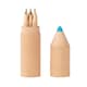 image 2 of MidOcean Petit Coloret Wooden Coloured Pencil (Pack of 6) - Wood - One Size Brown