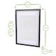 image 3 of Nicola Spring 5x Photo Frames with White A4 Mount - A3 (12" x 17") Black Portrait Hanging Wall Mounted Picture Display Frame