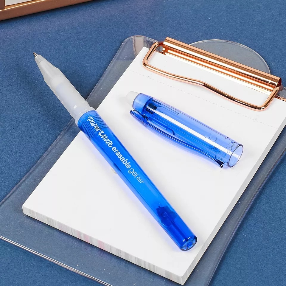 image 1 of Paper Mate Gel 0.5mm Erasable Pens | Blue | 10