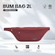 image 2 of CabinZero Bum Bag 2L, Anti-Theft RFID Blocking Travel Hip Pack | Red | Napa Wine