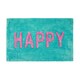 image 6 of Happy Slogan Colourful Bath Mat Non Slip - Soft & Absorbent Pink