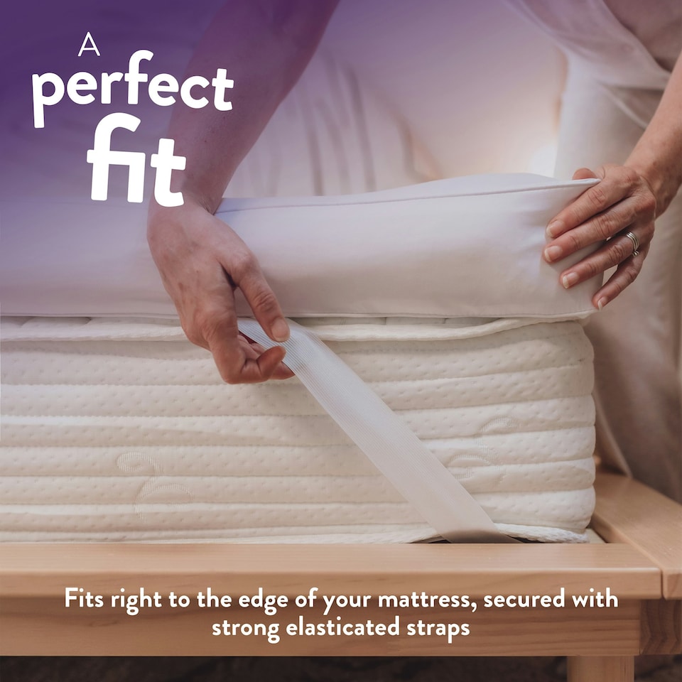 image 1 of 10cm Mattress Topper – Extra Deep Comfort | White | Double