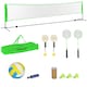 image 1 of SPORTNOW Badminton Net Set, Height Adjustable Net for Pickleball, Volleyball