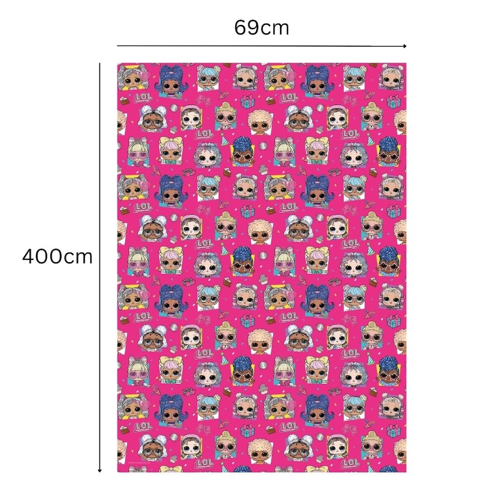 image 1 of LOL Surprise 4m Roll Wrapping Paper