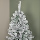 image 4 of 7ft (2.1m) Snow Flocked Artificial Christmas Tree with Green Metal Stand and 655 Tips