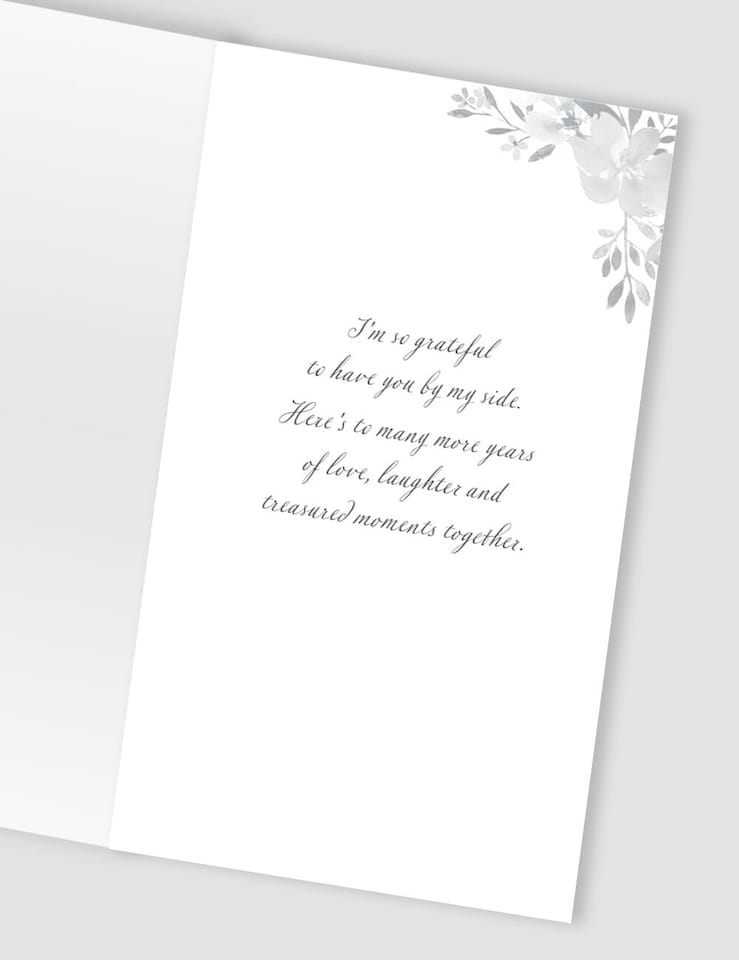 image 1 of Bubbly Blooms With Love On Our Anniversary Hand-Finished Card