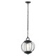 image 1 of Vandalia 1 Light Small Outdoor Ceiling Chain Lantern Black, E27