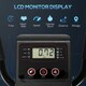 image 6 of HOMCOM Elliptical Cross Trainer w/ Adjustable Resistance, LCD Monitor, Wheels