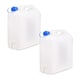 image 1 of 20L Plastic Water Jerry Can with Spout & Tap | White | 2