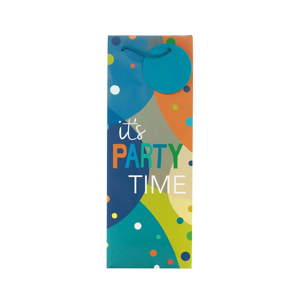 image 1 of Essentials Male Party Time Bottle Gift Bag - Pack of 3