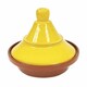 image 1 of Verano Spanish Ceramics Selena Glazed Tagine Dish - 27cm Yellow