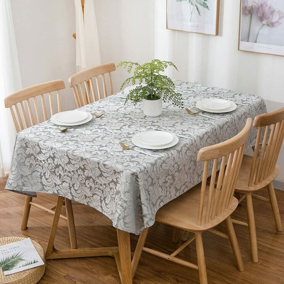 image 1 of Damask Floral Jacquard Tablecloths - 180 x 130 cm | Multi | 1
