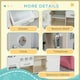 image 7 of HOMCOM Luxury Kitchen Playset with Accessories Pretend Cooking Set White